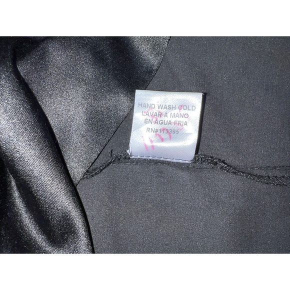 Aryn K. Ruffled Collared Shoulder Sheath Dress Black Size Small Party holiday - Picture 13 of 13